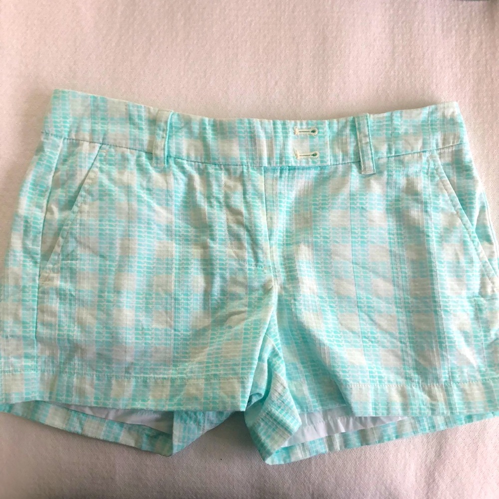 Vineyard Vines Mint/Turquoise Gingham Shorts